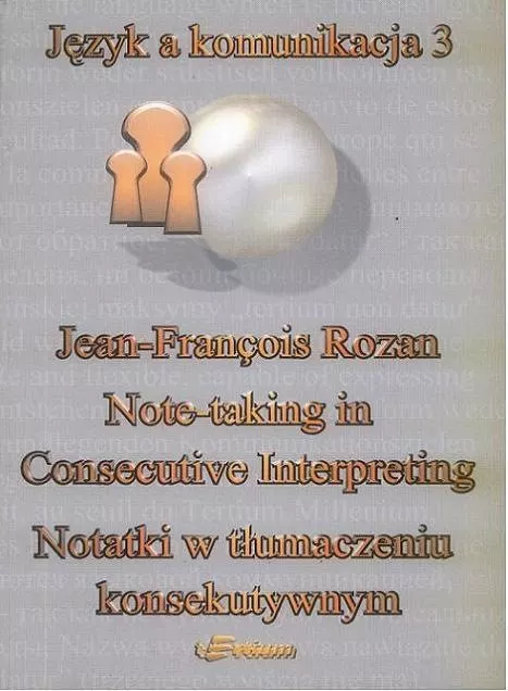 NOTATKI W TŁUMACZENIU KONSEKUTYWNYM Jean-François Rozan  – zdjęcie 1