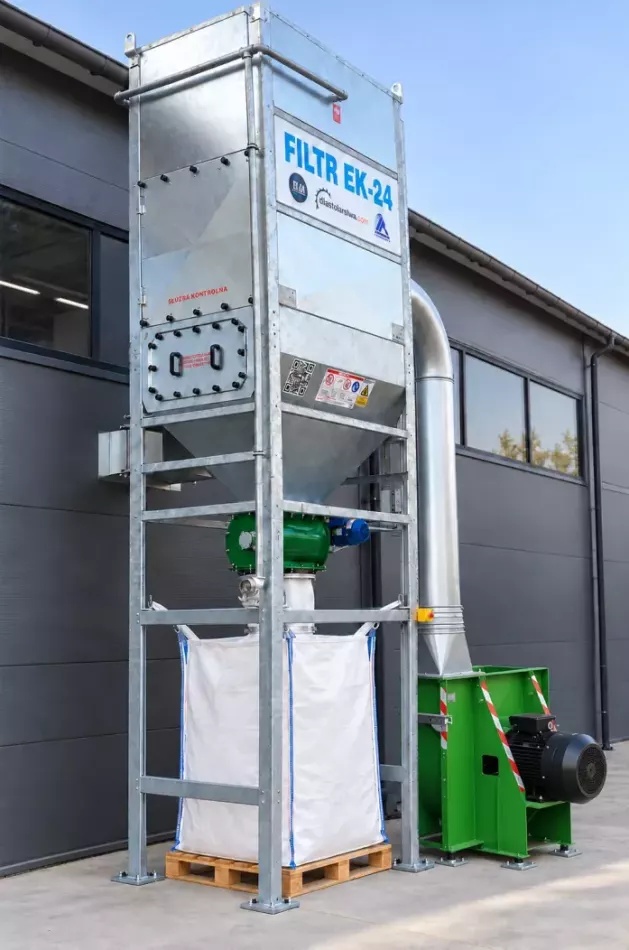 Filtr EK-24/Odciąg trocin o wydajności 6500m3/h (zabudowany) – zdjęcie 1