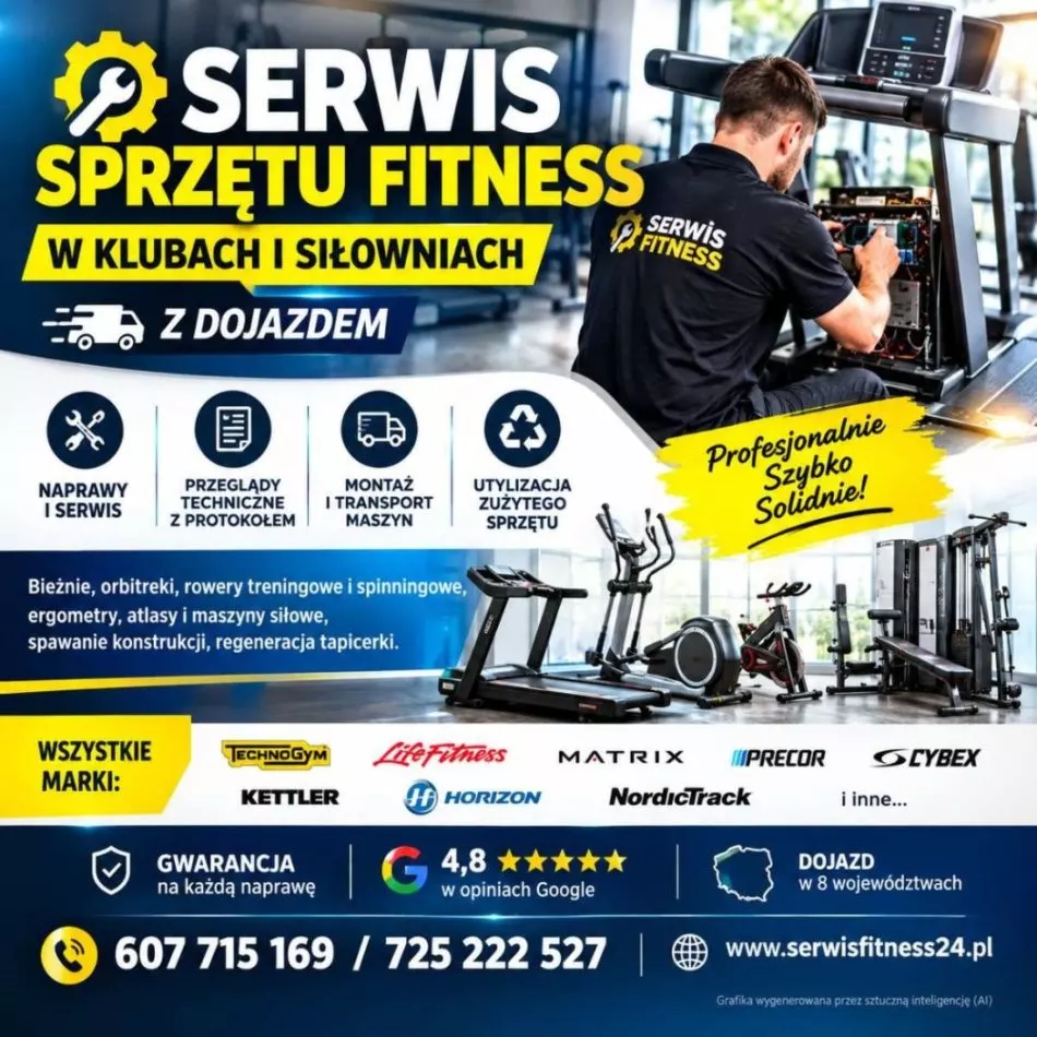 Pogotowie serwisowe dla klubów fitness - przyjeżdżamy do Was Warszawa – zdjęcie 1