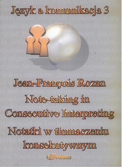 NOTATKI W TŁUMACZENIU KONSEKUTYWNYM Jean-François Rozan  – zdjęcie główne